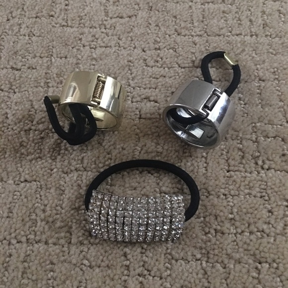 Metallic and Gemstone Hair Ties - Picture 1 of 11